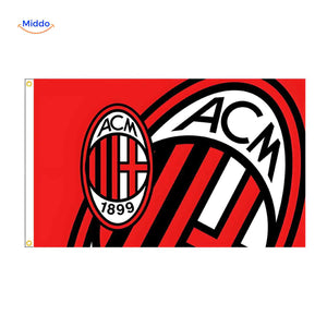 Flagora Vlaggen ac milan club embleem vlag www.middo.nl