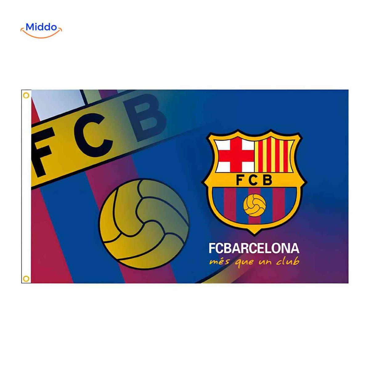 Flagora Vlaggen fc barcelona club logo vlag www.middo.nl