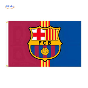 Flagora Vlaggen fc barcelona vlag clublogo supporters www.middo.nl