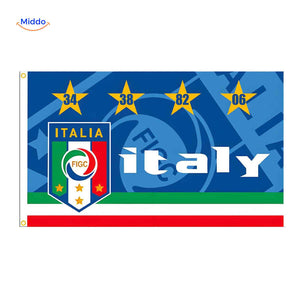 Flagora Vlaggen italie vlag figc logo voetbal www.middo.nl