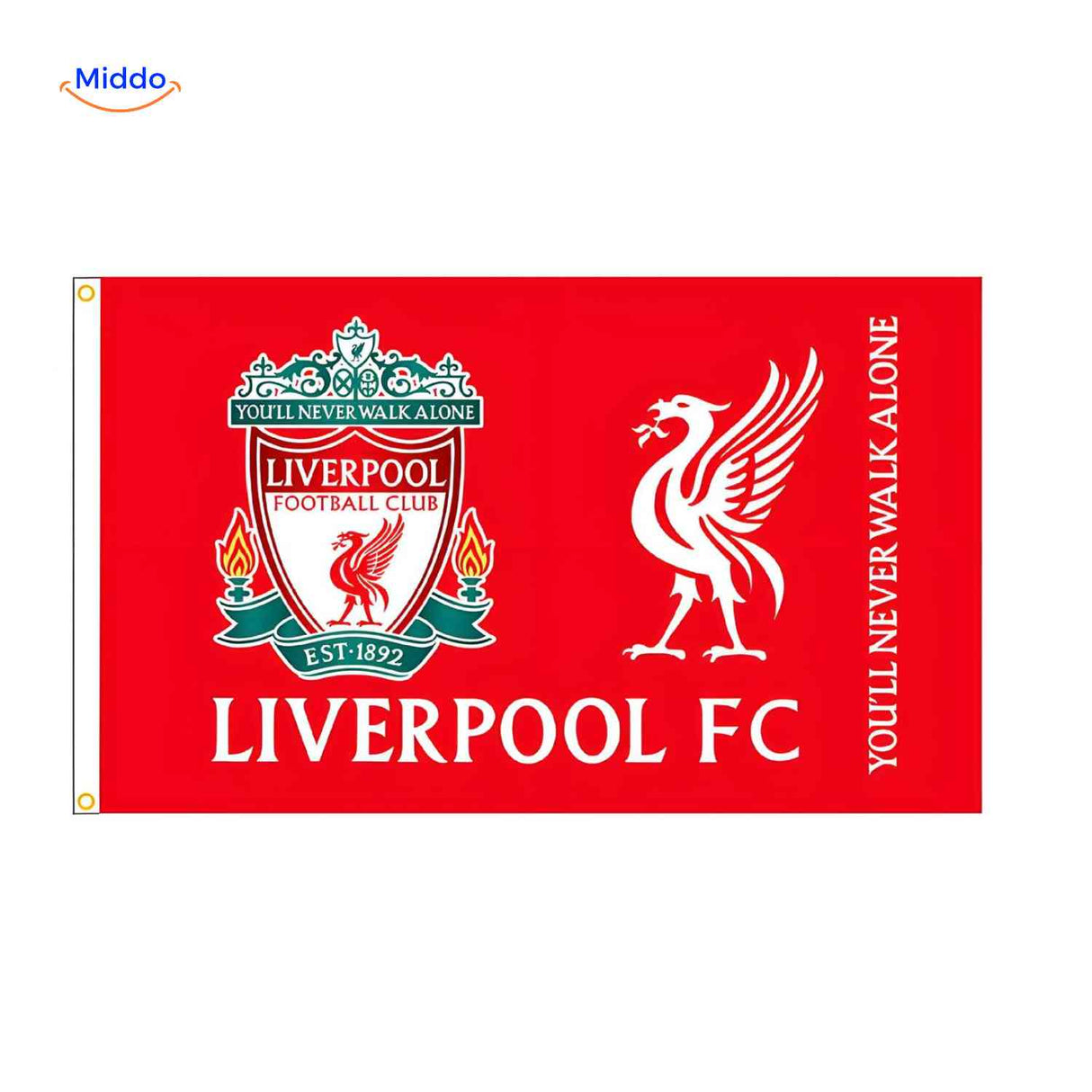 Flagora Vlaggen liverpool fc vlag clublogo supporters www.middo.nl