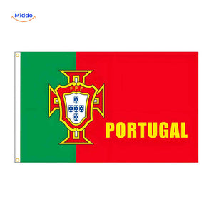 Flagora Vlaggen portugal vlag voetbalbond logo www.middo.nl