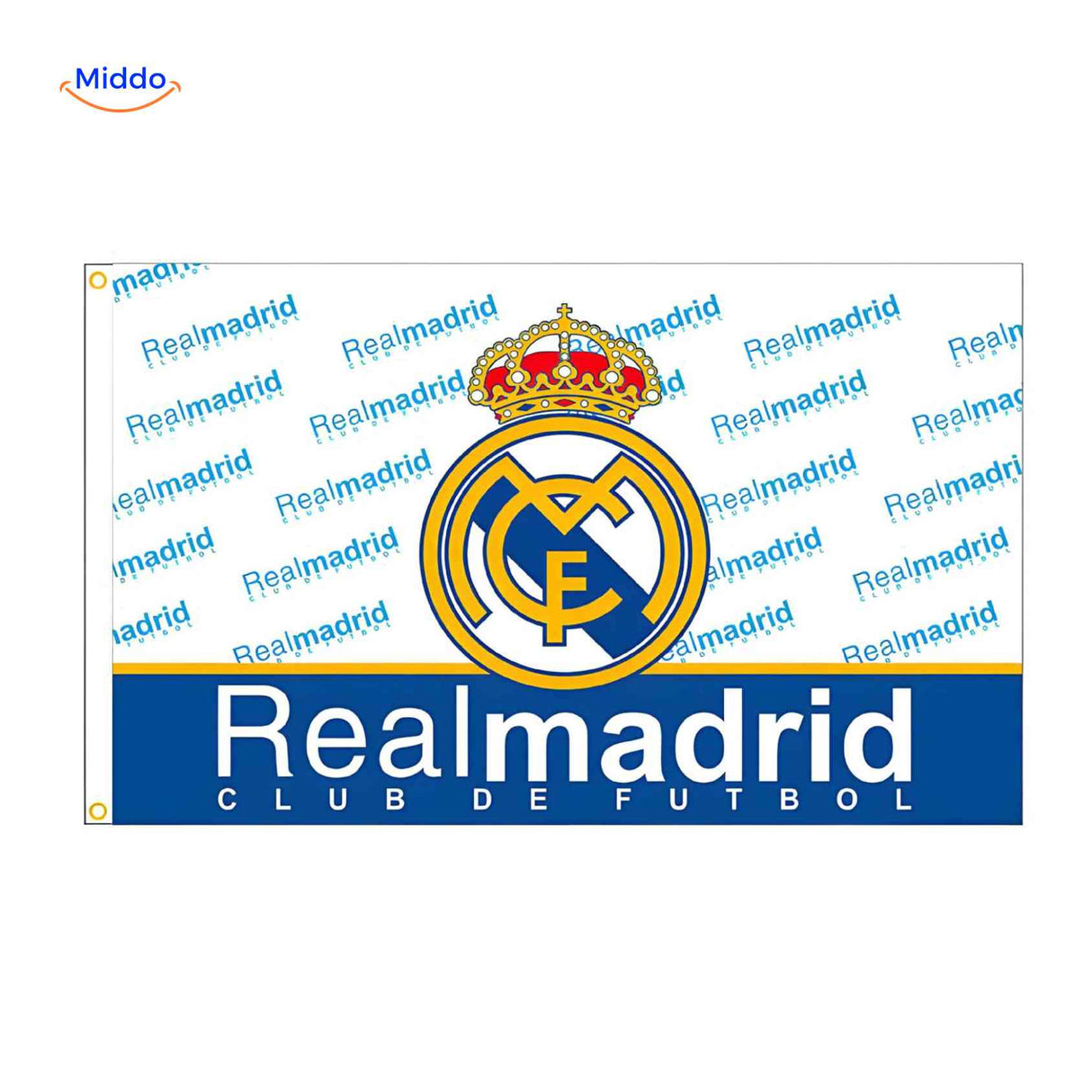 Flagora Vlaggen real madrid club vlag logo voetbal supporters www.middo.nl