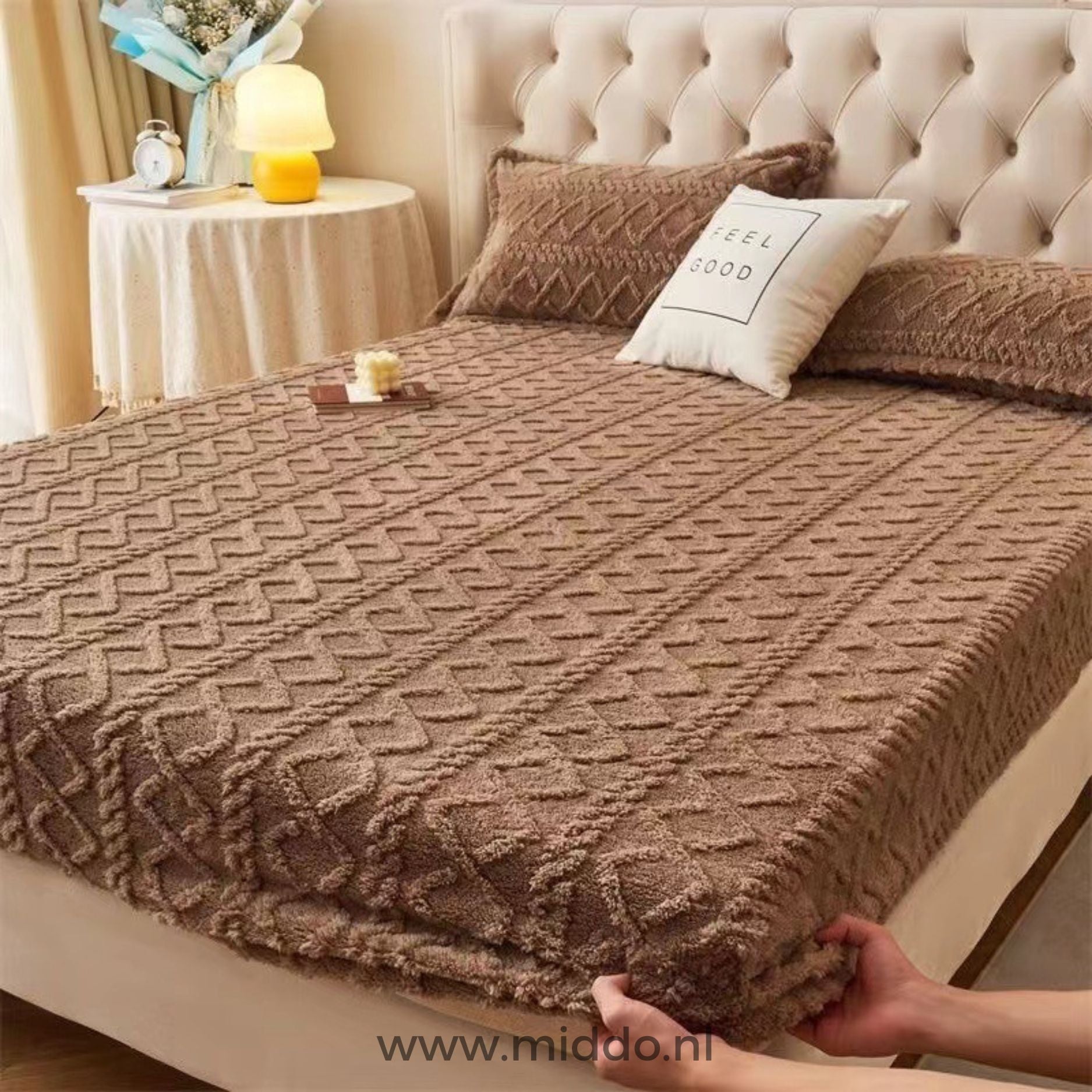 Fleece Hoeslaken + Gratis Kussenslopen | Super Comfortabel en Zacht!