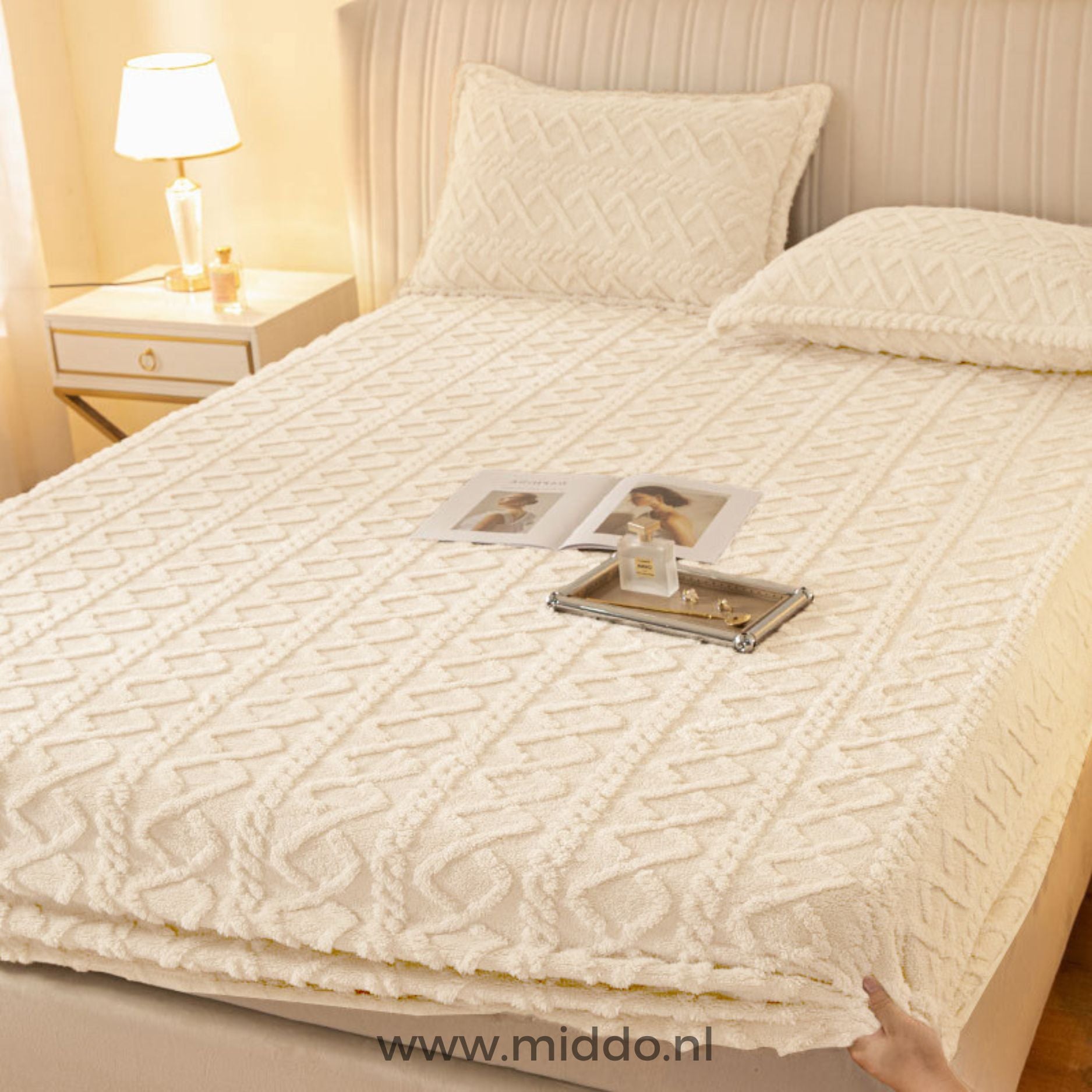 Fleece Hoeslaken + Gratis Kussenslopen | Super Comfortabel en Zacht!