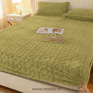 Fleece Hoeslaken + Gratis Kussenslopen | Super Comfortabel en Zacht!