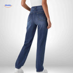 Flexiva Jeans dames comfort fit donkerblauw achterkant www.middo.nl