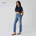 Flexiva Jeans dames slim fit lichtblauw www.middo.nl