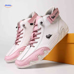 Flexura Schoenen wit roze leren heren sneakers fashion www.middo.nl