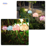 Florora Lantaarn mix hortensia verlichting buiten www.middo.nl