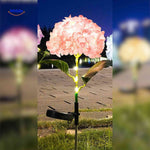 Florora Lantaarn perzik hortensia led buitenlamp www.middo.nl