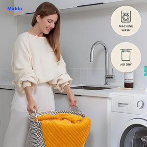 Fluwelen Fleece Kleed van Middo is Machine wasbaar.