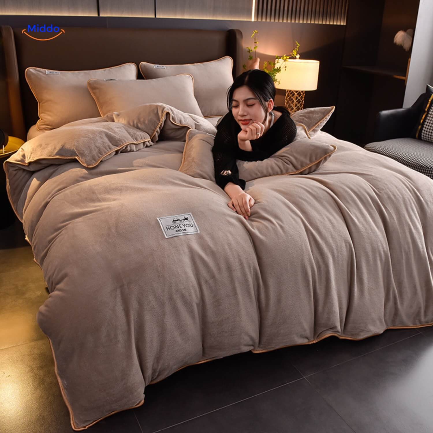 Housse de couette en peluche en velours d'hiver | Préparez-vous pour l'hiver ! 