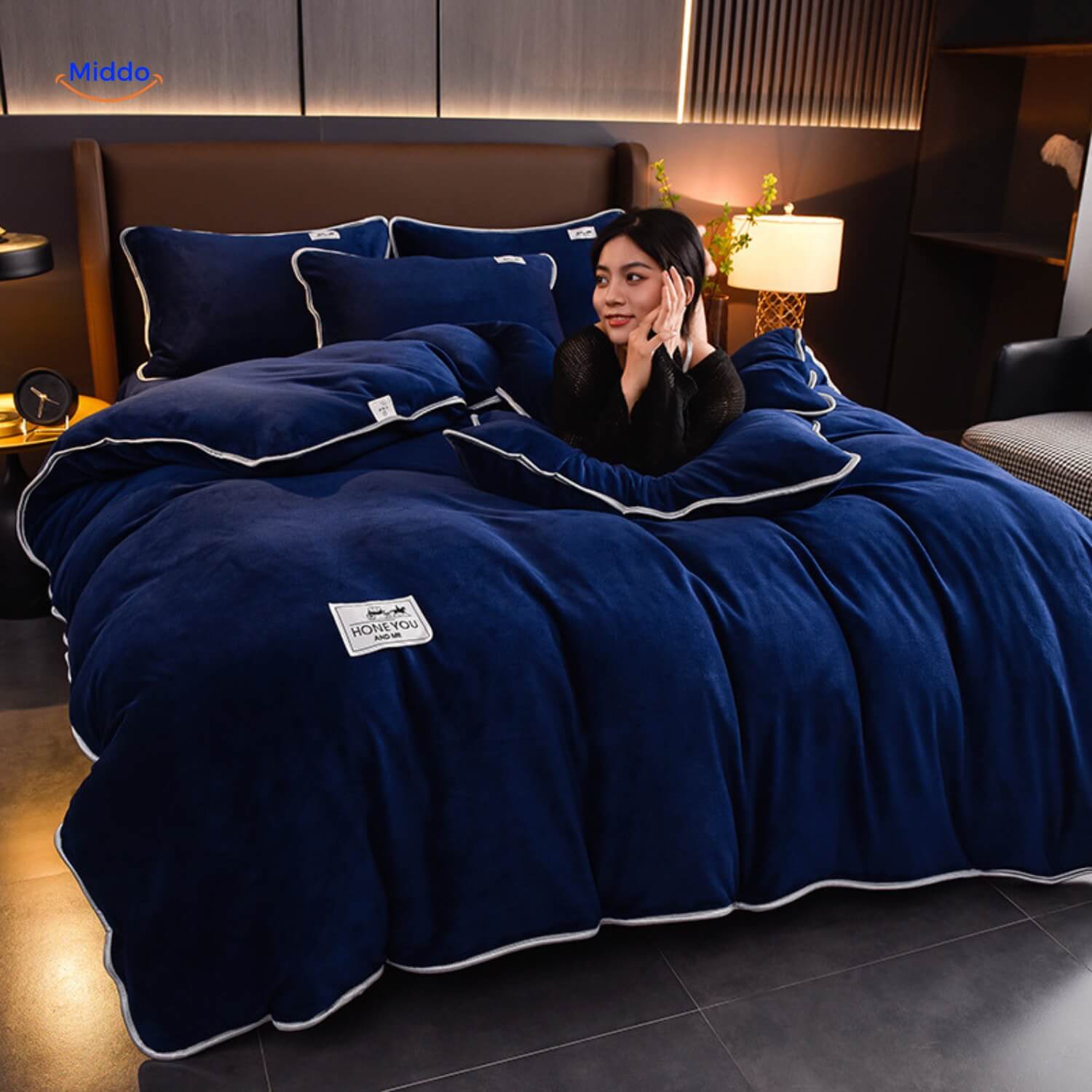 Housse de couette en peluche en velours d'hiver | Préparez-vous pour l'hiver ! 