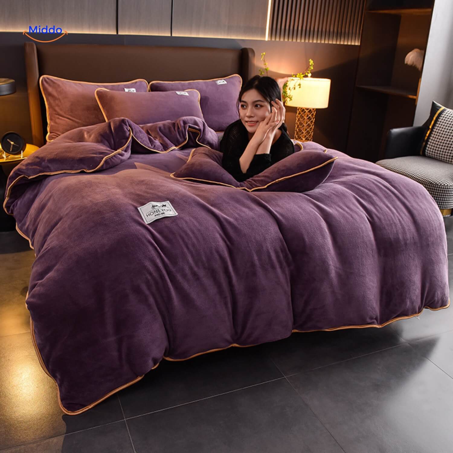 Housse de couette en peluche en velours d'hiver | Préparez-vous pour l'hiver ! 
