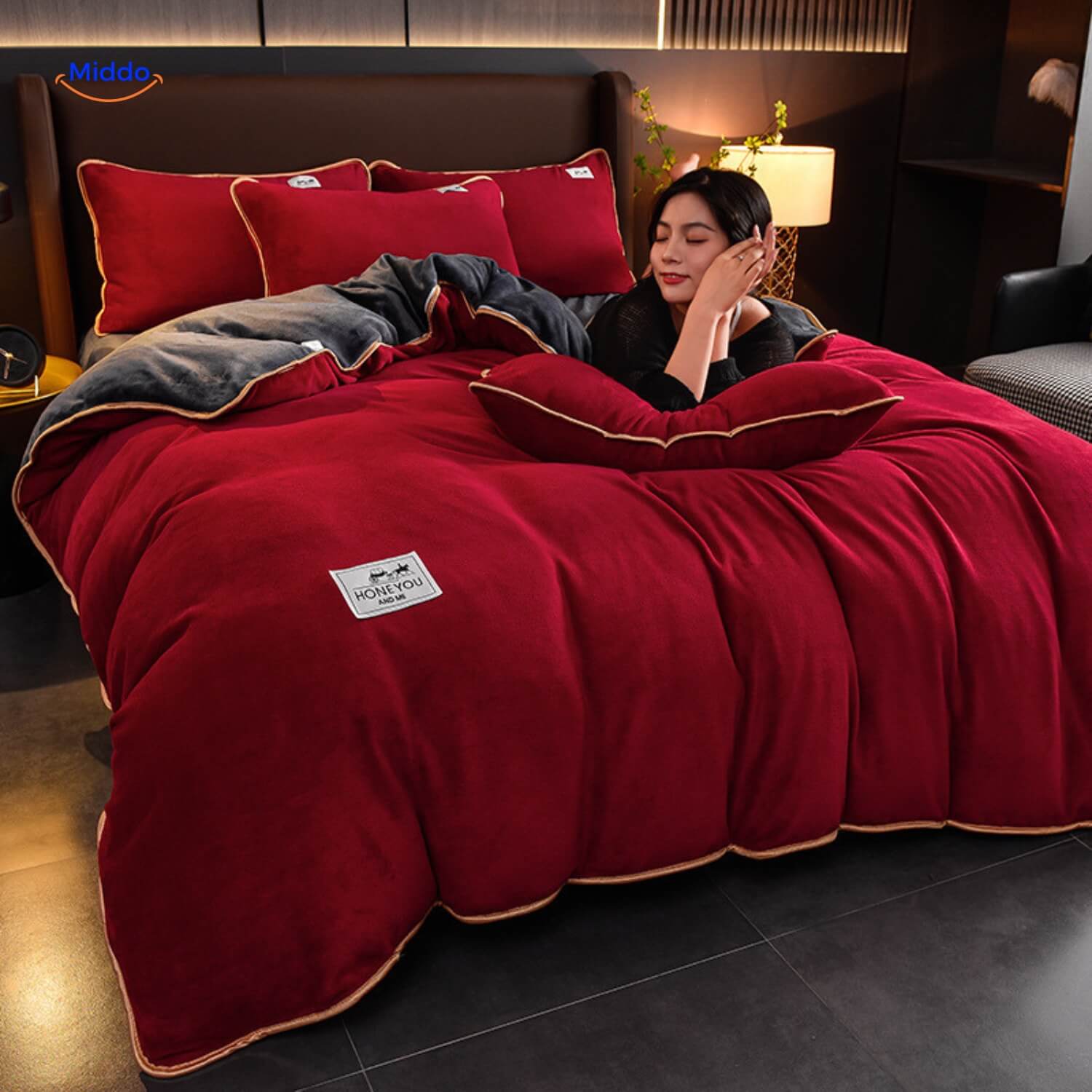 Housse de couette en peluche en velours d'hiver | Préparez-vous pour l'hiver ! 