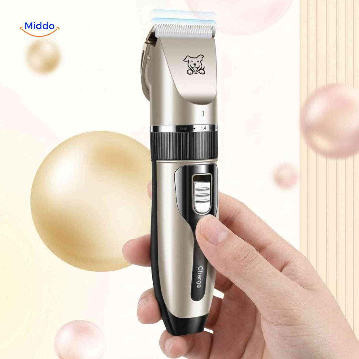 FurEase Trimmer handheld tondeuse bediening oplaadbaar www.middo.nl