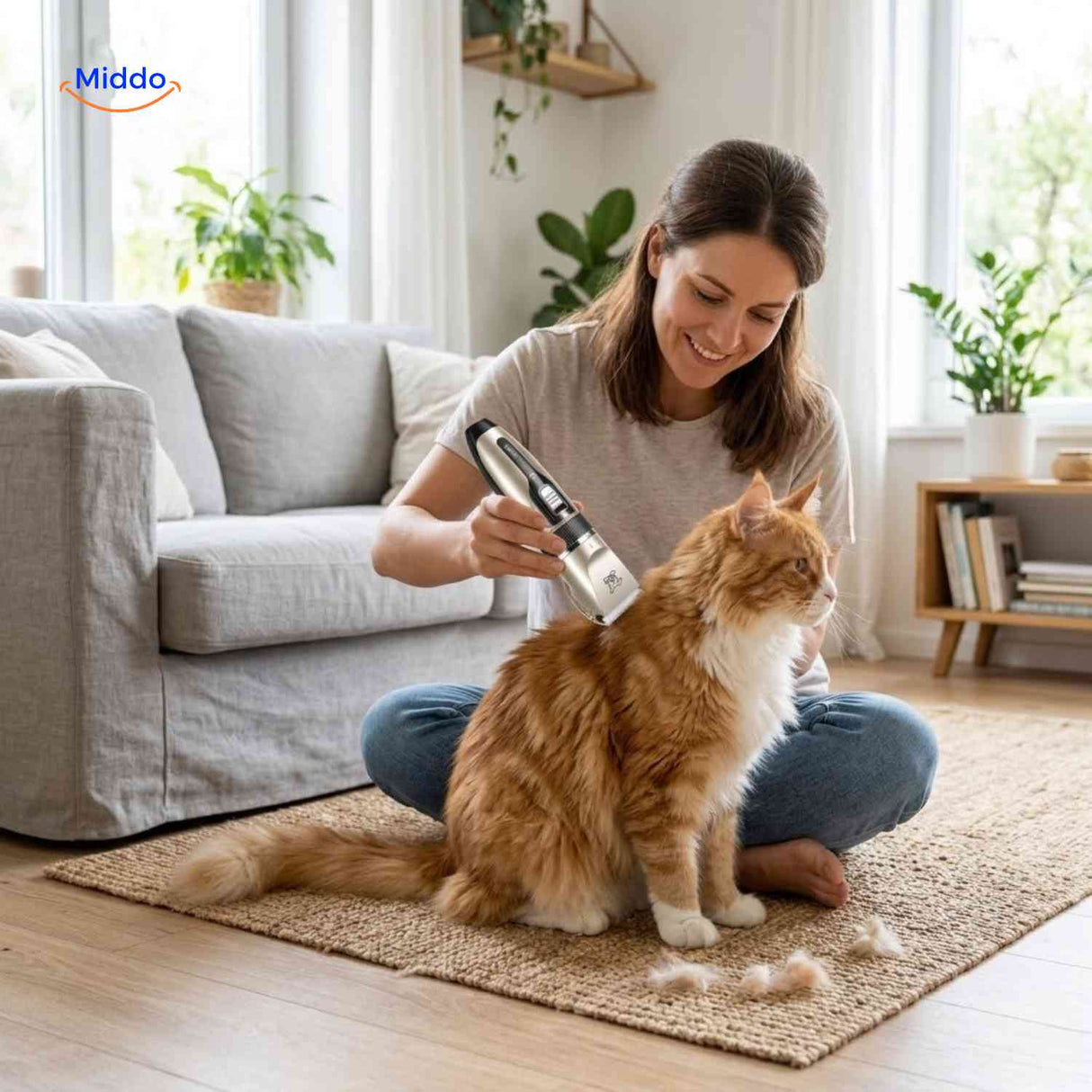 FurEase Trimmer kat verzorging huiselijke omgeving tondeuse www.middo.nl