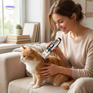 FurEase Trimmer kat verzorging thuis draadloze tondeuse www.middo.nl