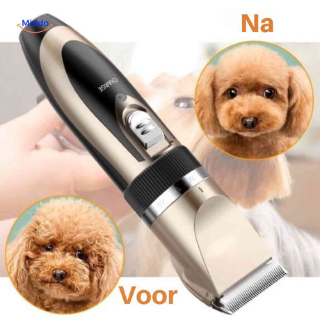 FurEase Trimmer voor na hond vacht trimmen resultaat www.middo.nl