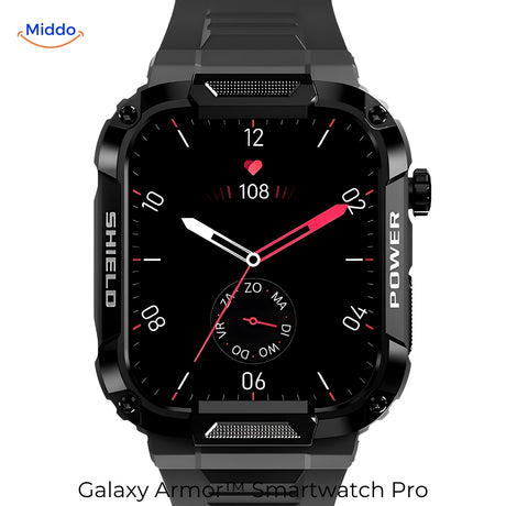 Zwart display voorbeeld Galaxy armor smartwatch pro www.middo.nl