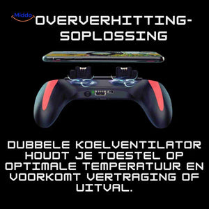 GameFlex Controller oververhitting oplossing met dubbele ventilator www.middo.nl