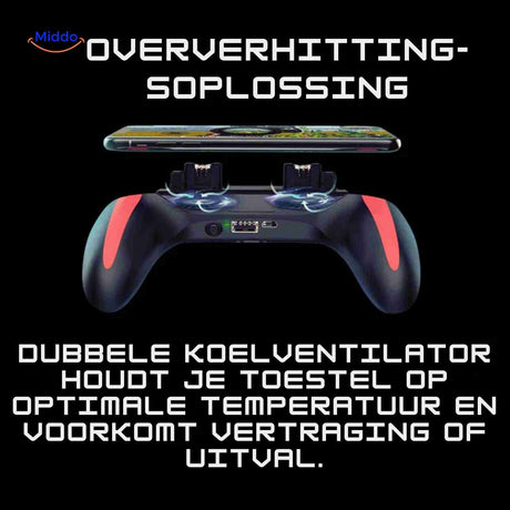 GameFlex Controller oververhitting oplossing met dubbele ventilator www.middo.nl