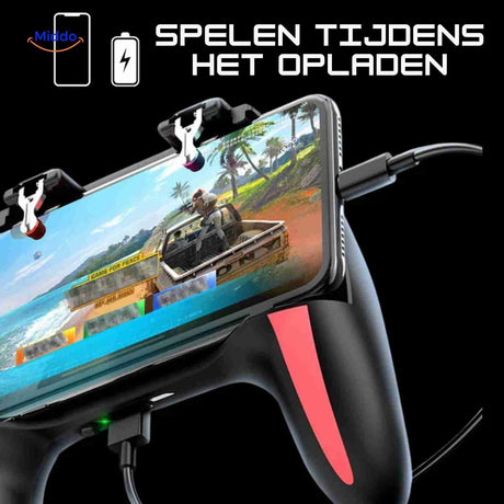 GameFlex Controller spelen tijdens opladen met gamepad www.middo.nl