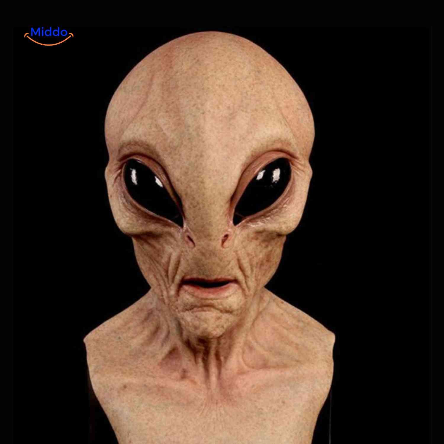Gerontix Masker alien realistisch latex www.middo.nl