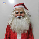 Gerontix Masker kerstman latex met baard www.middo.nl