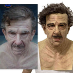 Gerontix Masker latex met snor en krullend haar www.middo.nl