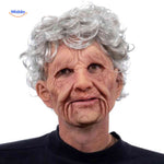 Gerontix Masker latex oudevrouw met grijze krullen www.middo.nl