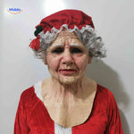 Gerontix Masker oudevrouw kerststijl met muts www.middo.nl