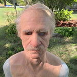 Gerontix Masker realistisch latex met snor en haar www.middo.nl