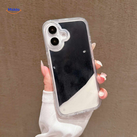 GlowSand Telefoonhoesje met zwart wit kleurverloop design www.middo.nl