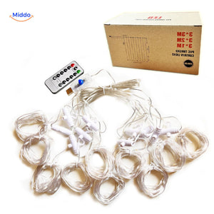 GlowStrand LED gordijn met afstandsbediening en lichtstrengen www.middo.nl