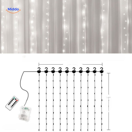 GlowStrand LED lichteffecten met sfeervolle gordijn opstelling www.middo.nl