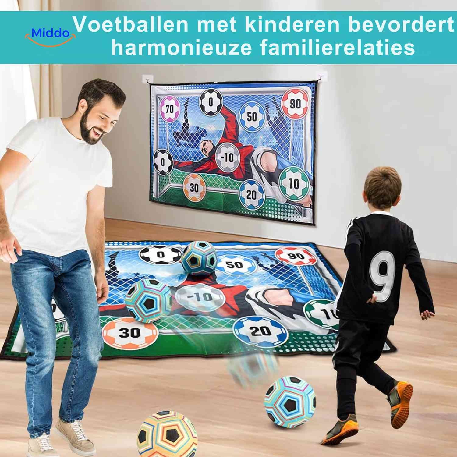 GoalPlay Spel schietdoel aan schutting buiten www.middo.nl