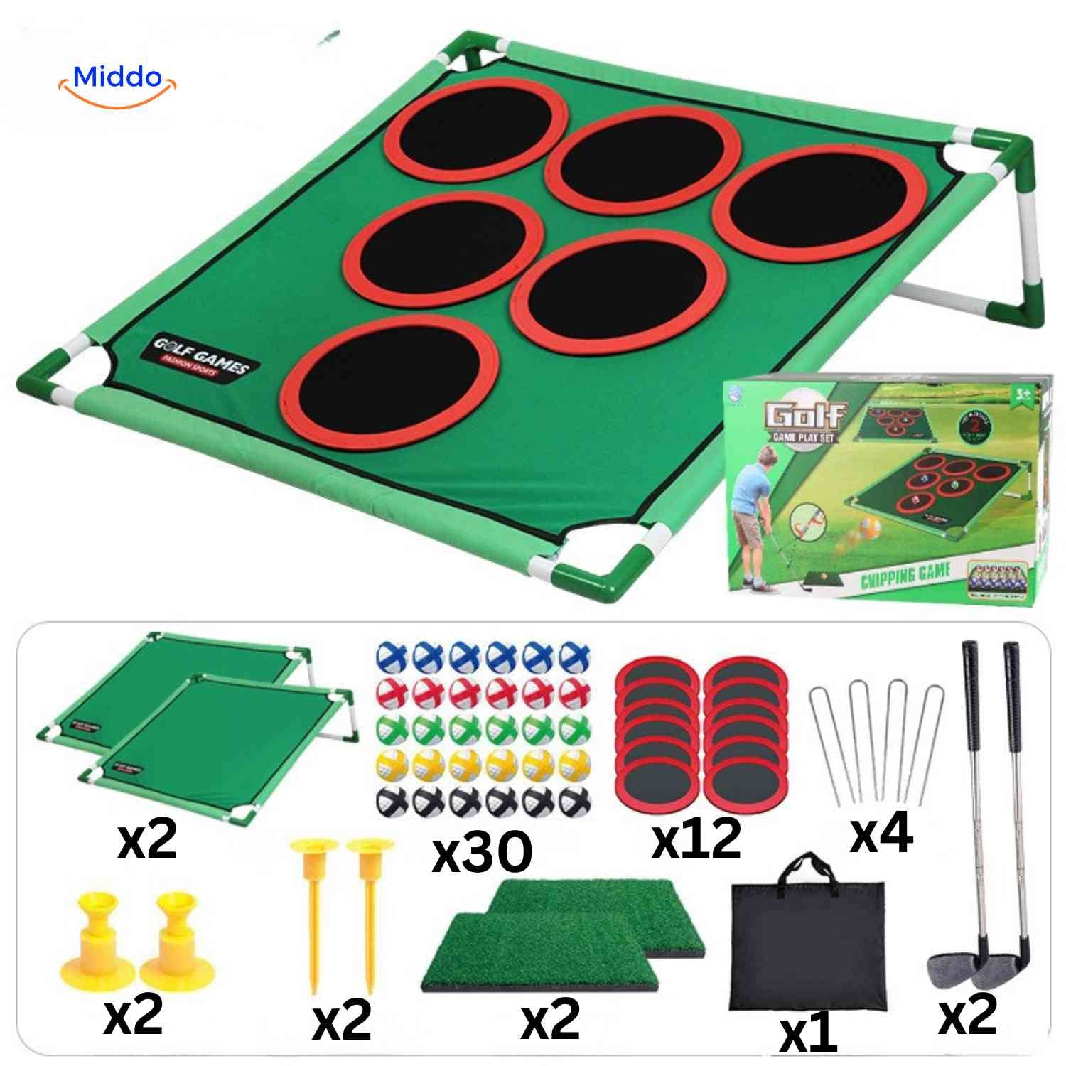 Golforia Speelmat golf chipping game mega set www.middo.nl
