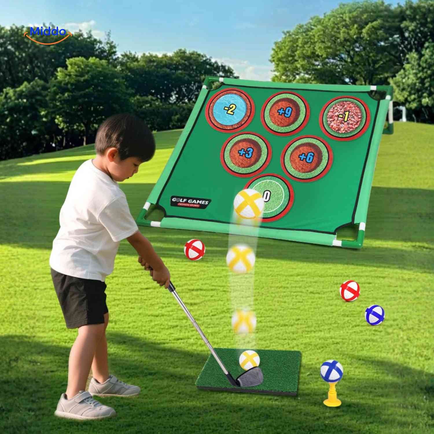 Golforia Speelmat swingtraining golfspel buiten www.middo.nl