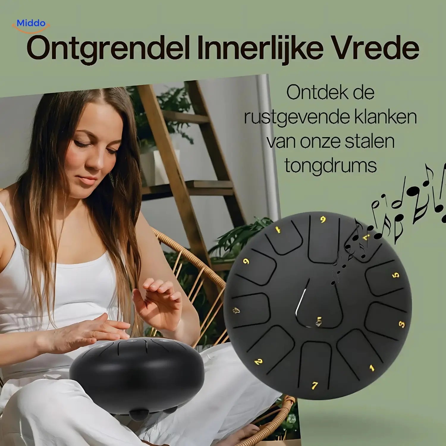 Tambour à langue en acier Harmonii KlankOase™ 
