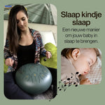 Helpt kindjes in slaap brengen door de rustgevende klanken met de Klankoase Steel tongue Drum