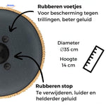 Harmonii KlankOase™ Steel Tongue Drum – Magisch Klankschaalgeluid voor Rust, Meditatie & Creatieve Expressie