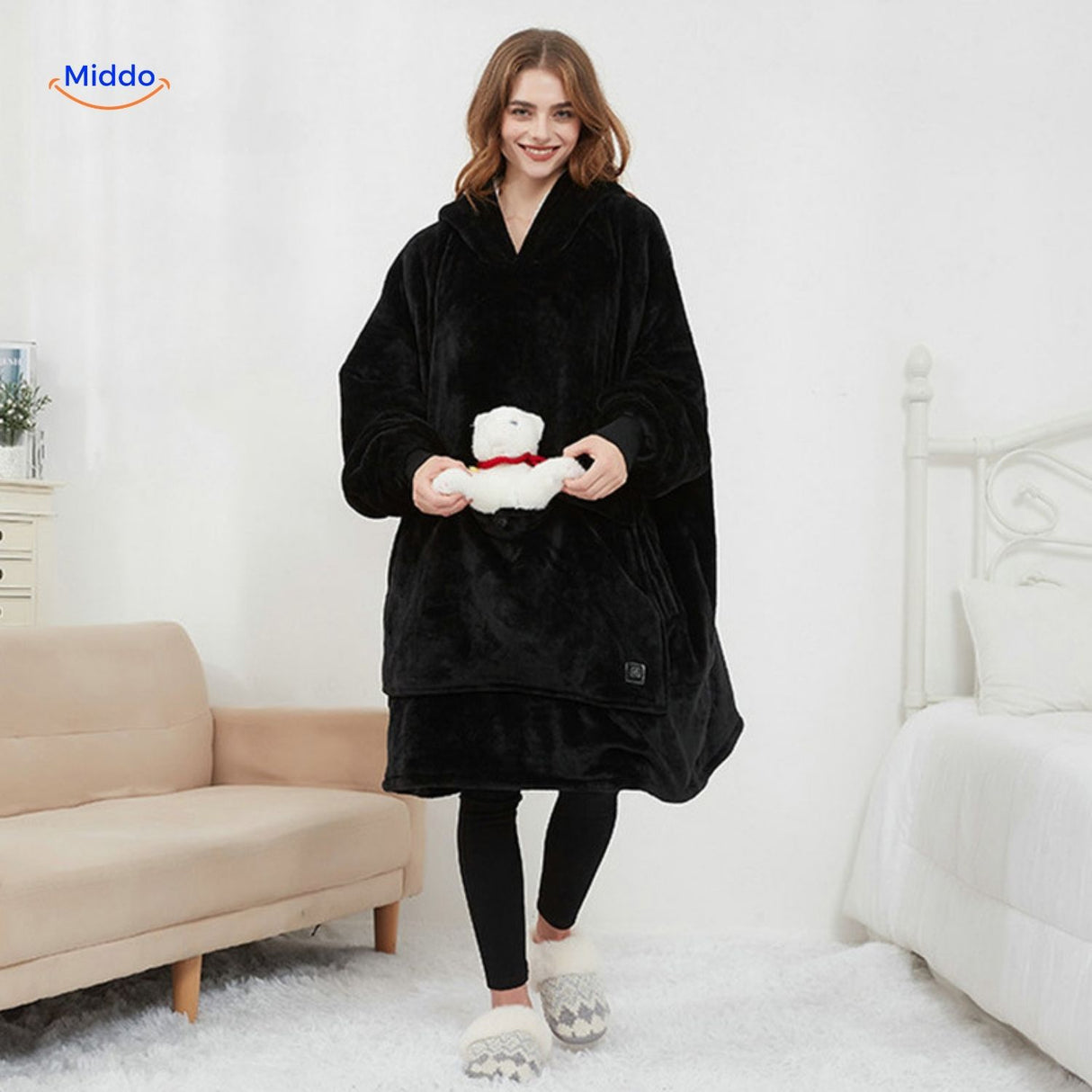 HeatCozy Plus 3 zone elektrisch verwarmd trui usb oplaadbaar Middo