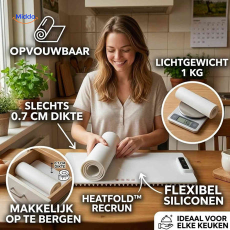 HeatFold Voedselwarmer opvouwbaar flexibel en ruimtebesparend www.middo.nl