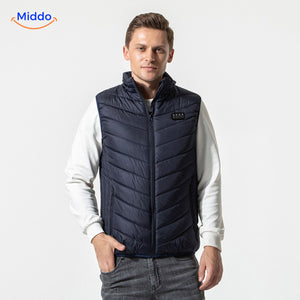 HeatGuard moderne verwarmde vest heren middo.nl