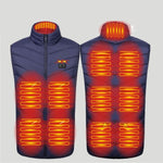 HeatGuard verwarmde bodywarmer donkerblauw middo.nl