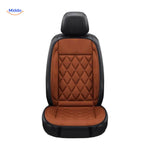 Heatsure zitkussen ruw leer en diamant patroon www.middo.nl