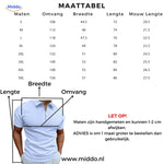 Maattabel van de Hugo Polo van www.middo.nl