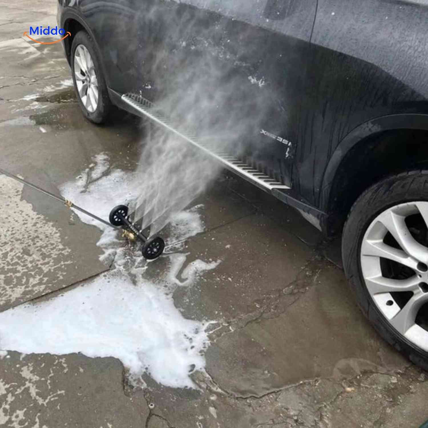 HydroClean auto onderstel auto reiniging op grond www.middo.nl